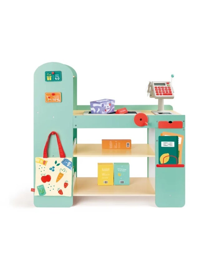 Hape سوبر ماركت هابي الذكي والخشبي - Image 1